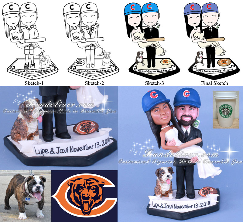 NFL Chicago Bears Groom Cake Topper Ornament